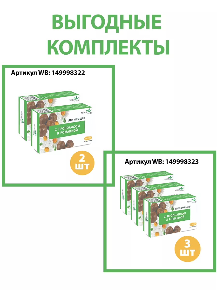 Свечи с фитором и экстрактом ромашки