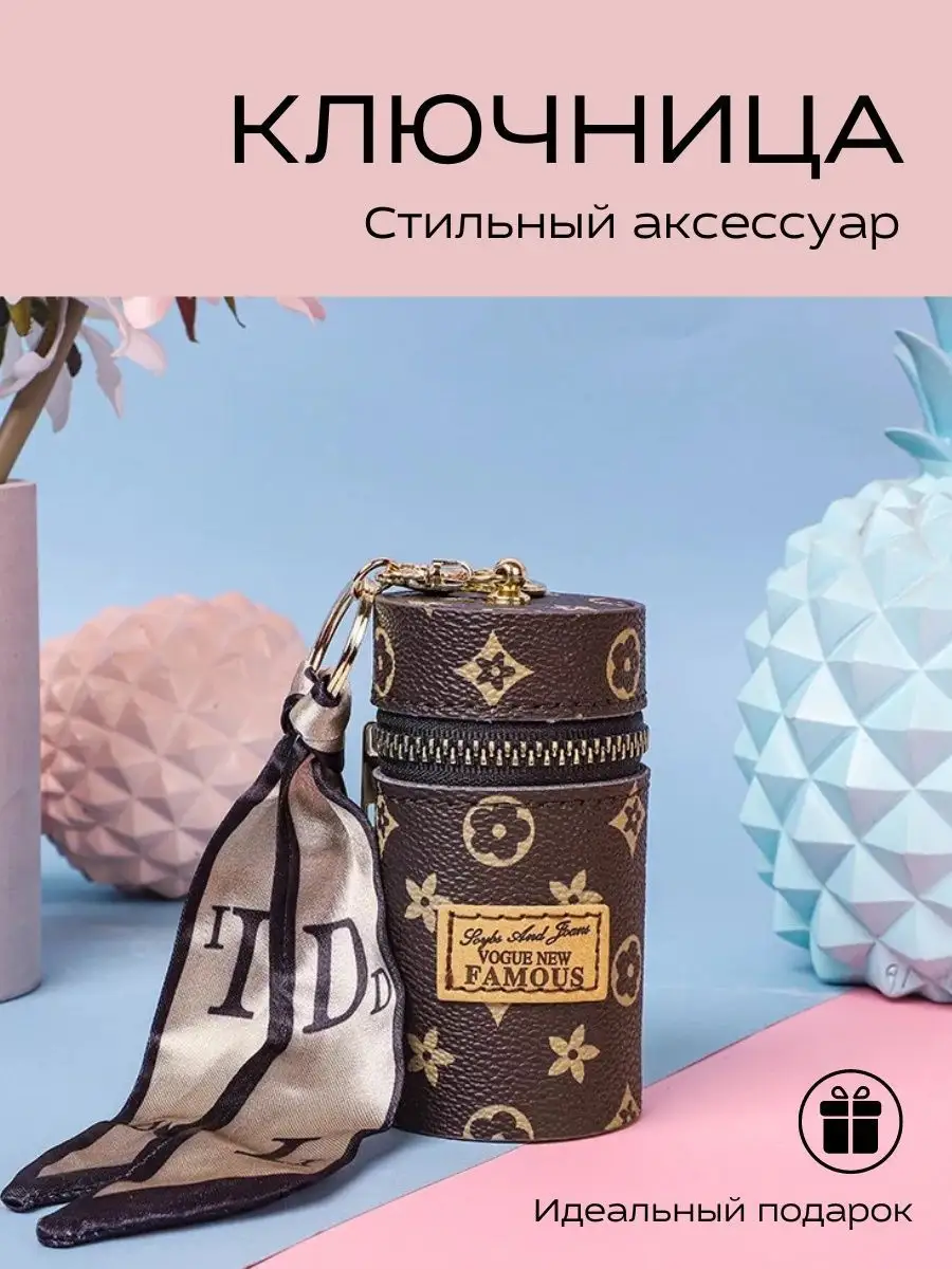 Ключница чехол для ключей эко-кожа с лентой на молнии авто RohoShop  124562691 купить за 513 ₽ в интернет-магазине Wildberries