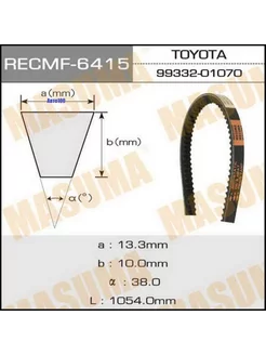 Ремень клиновый рк.6415, 13х1080 рк.6415 Masuma 124625717 купить за 651 ₽ в интернет-магазине Wildberries