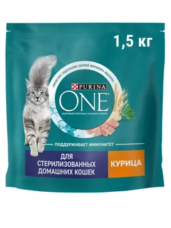 для стерилизованных кошек курица и злаки 1,5кг PURINA ONE 125229991 купить за 682 ₽ в интернет-магазине Wildberries