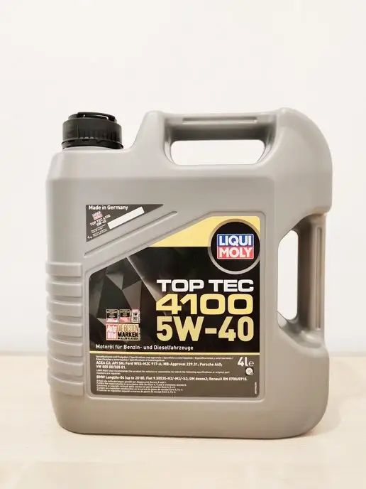 Liqui Moly Масло моторное LM Top Tec 4100 5W-40 4л