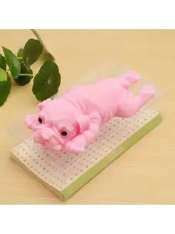 Собачка антистресс мялка 14 см розовая veseloe_kupanie 125868036 купить за 300 ₽ в интернет-магазине Wildberries