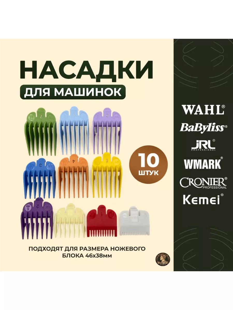 Насадки для машинки для стрижки волос BARBER LOOT 125976355 купить за 507 ₽  в интернет-магазине Wildberries