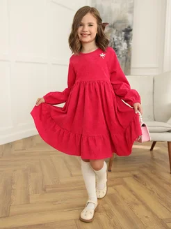 Нарядное платье с длинным рукавом LANAkids 126008474 купить за 1 782 ₽ в интернет-магазине Wildberries