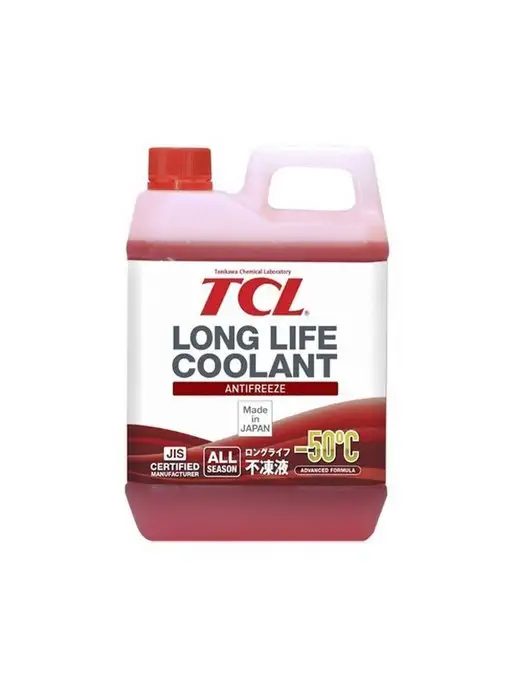 TCL Антифриз LLC -50C красный 2л LLC00741, 2 л, красный