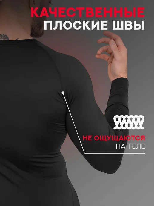 Комплект мужского термобелья: штаны и кофта для зимы