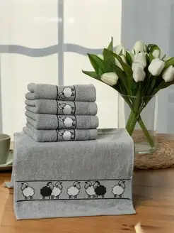 Кухонные полотенца махровые 30х60 см, набор 5 шт Belezza 126838376 купить за 526 ₽ в интернет-магазине Wildberries