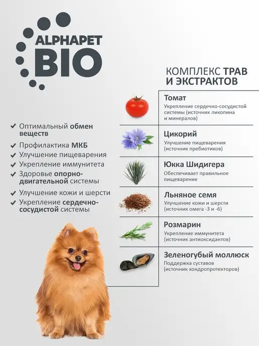 Сухой корм AlphaPet для собак, мелкие, ягненок, 7 кг, фото 6