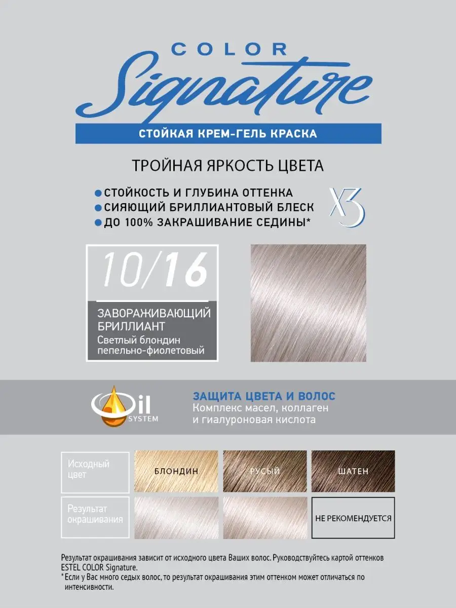 Estel De Luxe Silver 10/16 Светлый блондин пепельно-фиолетовый 60 мл.