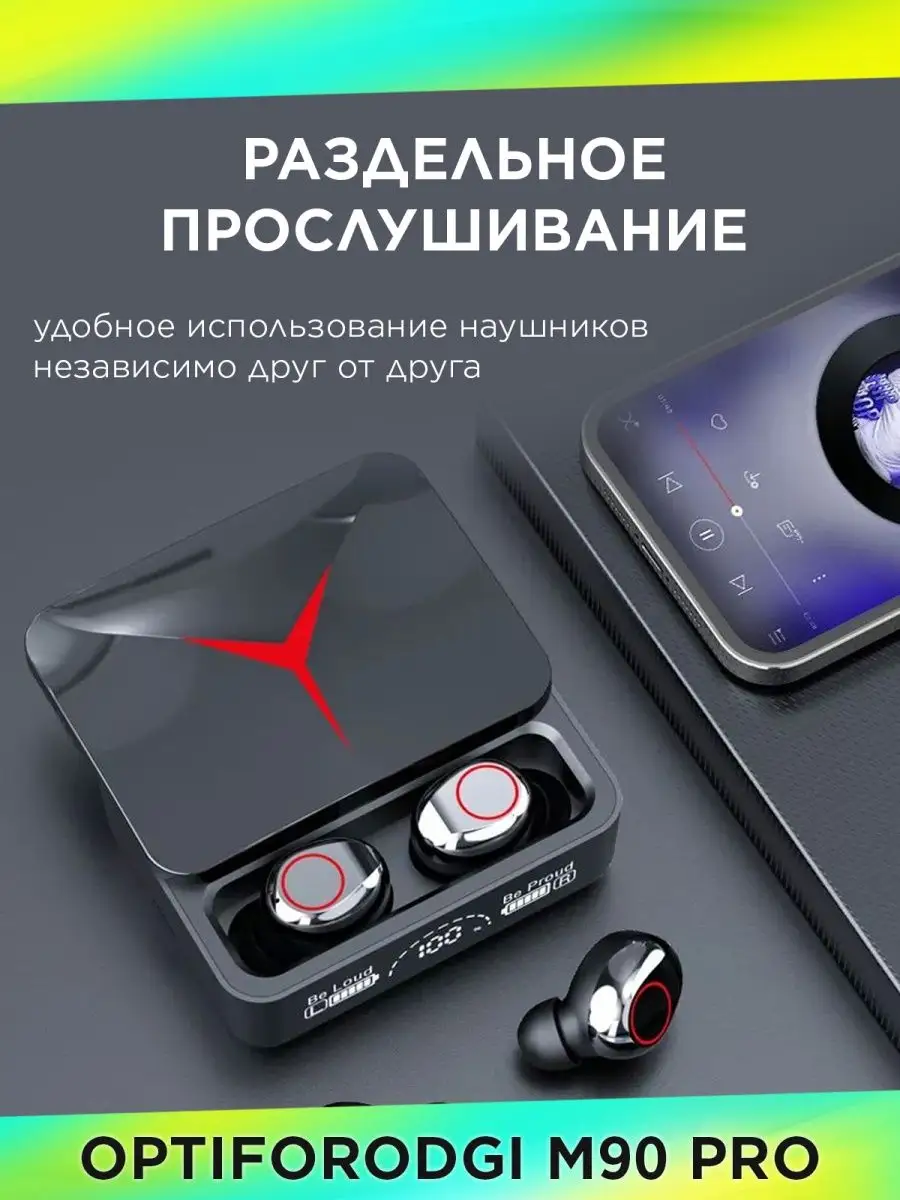 Беспроводные наушники M90 PRO внутриканальные OPTIFORODGI 127817360 купить  за 884 ₽ в интернет-магазине Wildberries