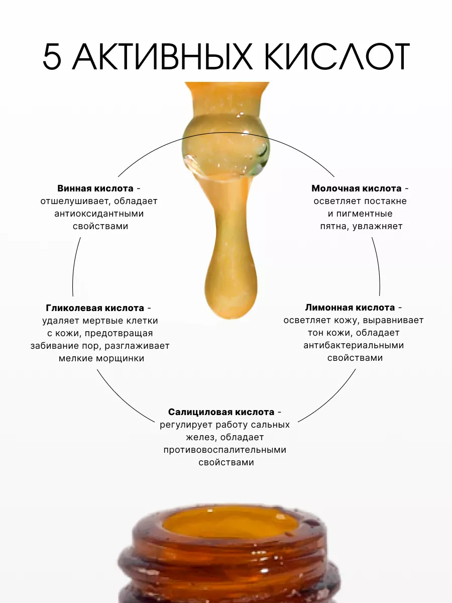 Кислотный пилинг для лица профессиональный, 30 мл LABÁ 127887114 купить за  504 ₽ в интернет-магазине Wildberries