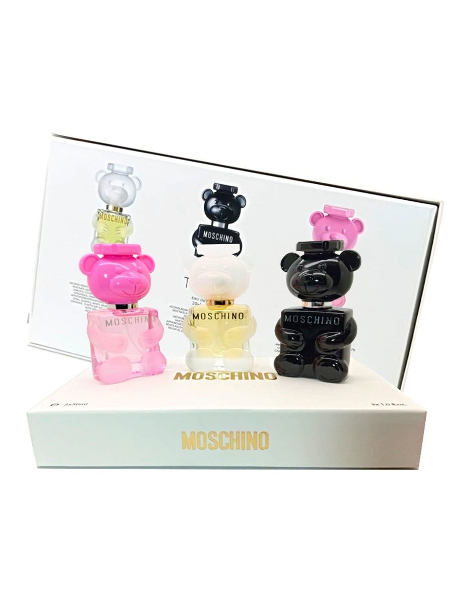 Moschino подарочный набор toy 2. Moschino Toy 2 30 ml. Москино Toy 2 набор. Духи Moschino Toy 2 30ml. Moschino Toy/подарочный набор/3*30ml..