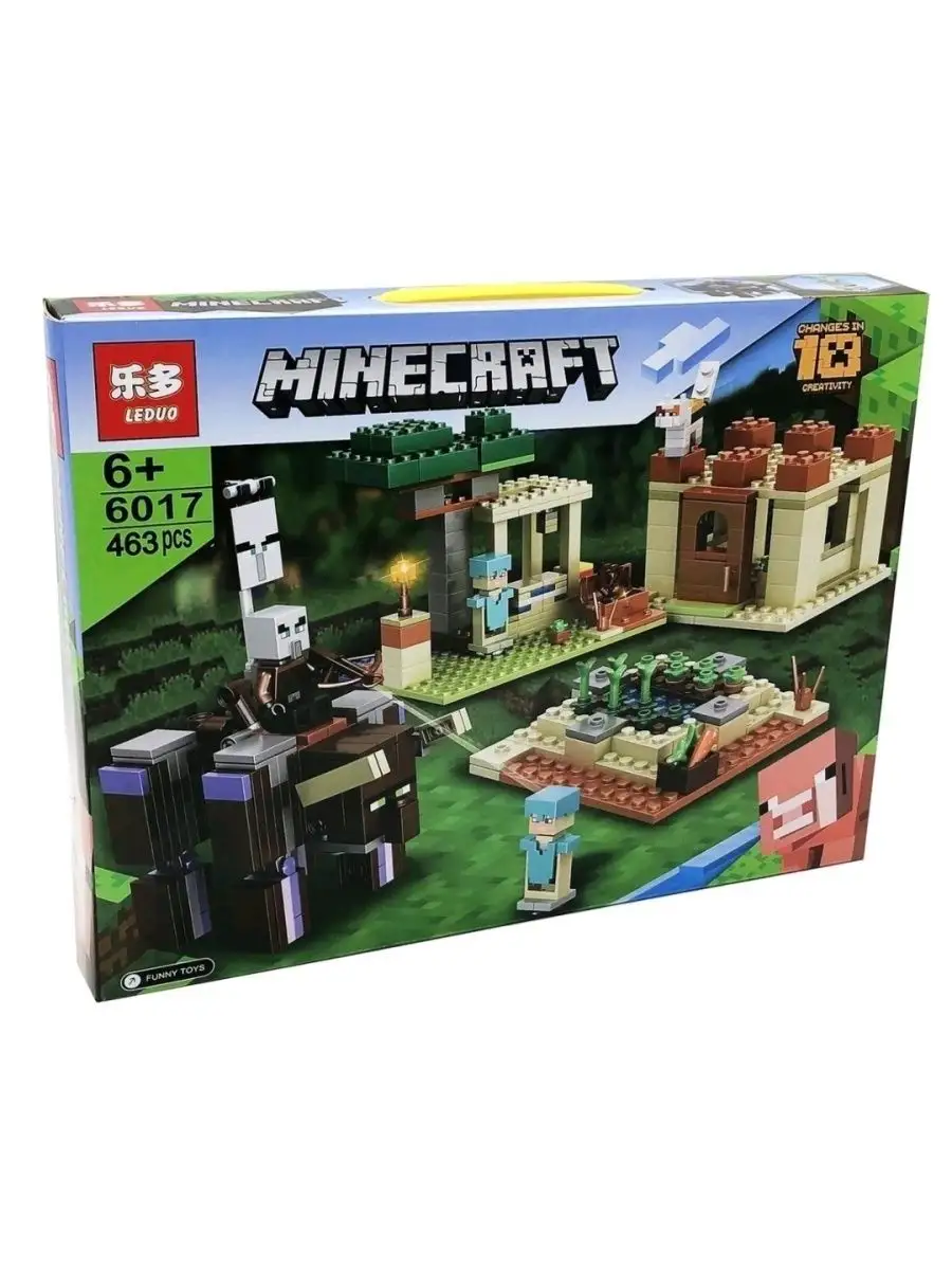 Конструктор набор Minecraft Разрушитель аналог LEGO ЛЕГО Конструируй и  Собирай 128436597 купить в интернет-магазине Wildberries