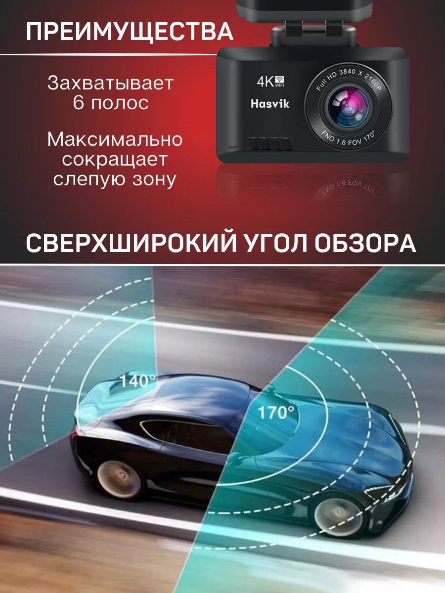 Видеорегистратор для автомобиля DVR S16 Hasvik 128505020 купить за 14 520 ₽  в интернет-магазине Wildberries