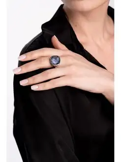 Кольцо серебро с большим синим камнем топазом VG jewelry 128568881 купить за 2 085 ₽ в интернет-магазине Wildberries
