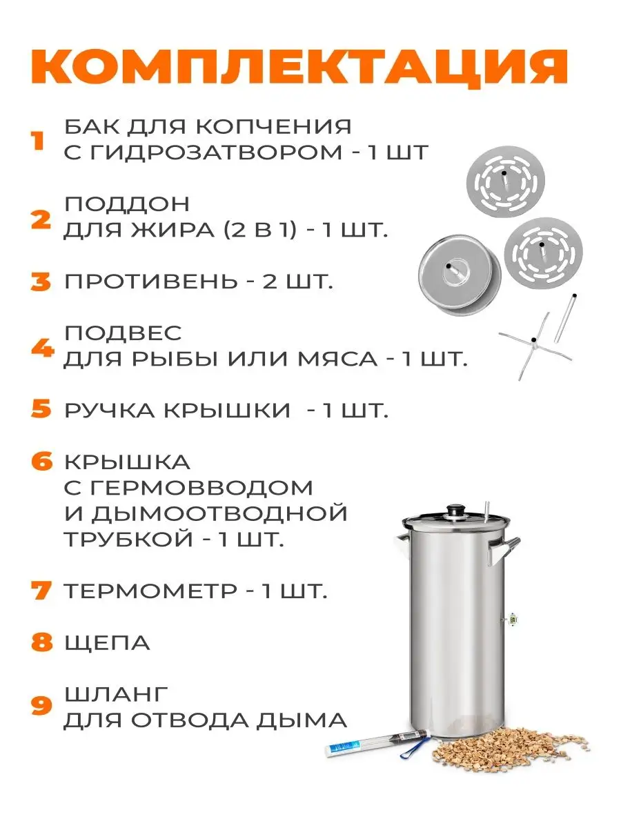 Коптильня горячего копчения, 23 литра Добрый жар 128581286 купить за 6 847  ₽ в интернет-магазине Wildberries