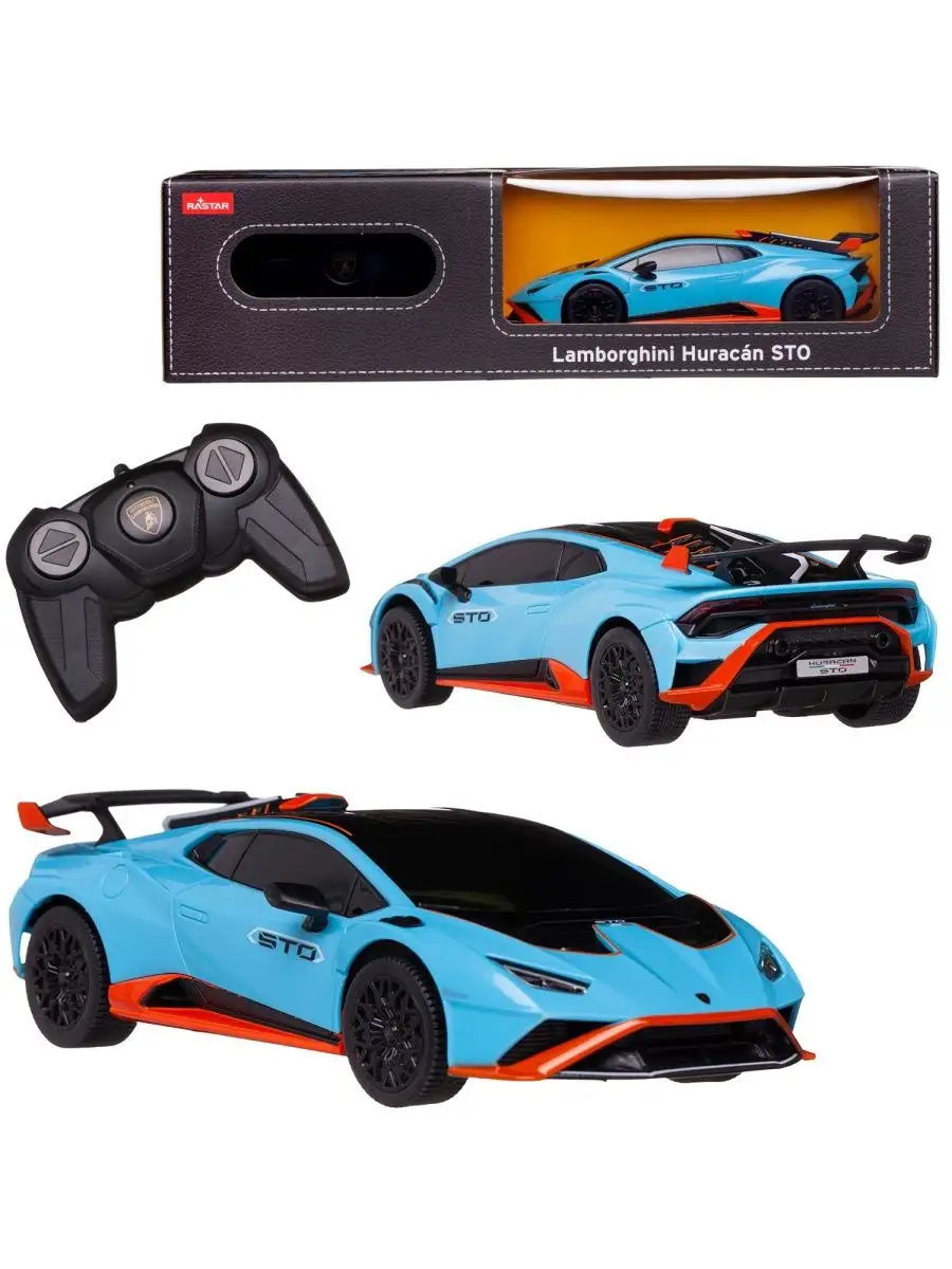 RASTAR Машина 1:24 Lamborghini Huracan STO голубой 98800