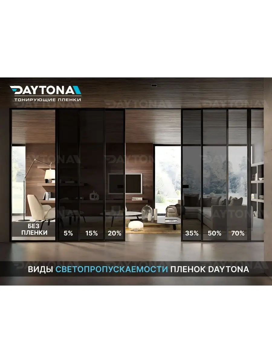 Тонировочная пленка Атермальная черная 35% (10м х 75см) Daytona 128637910  купить в интернет-магазине Wildberries