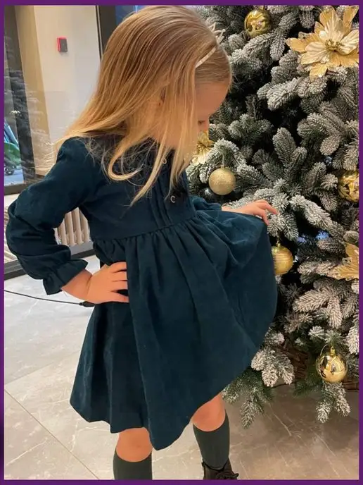 Платье из вельвета нарядное