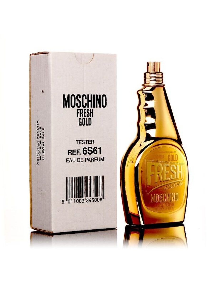 Moschino fresh gold. Moschino Fresh Gold 100 мл. Moschino Gold Fresh Couture. Moschino Fresh Gold Lady Tester 100ml EDP. Moschino Fresh Gold Tester.