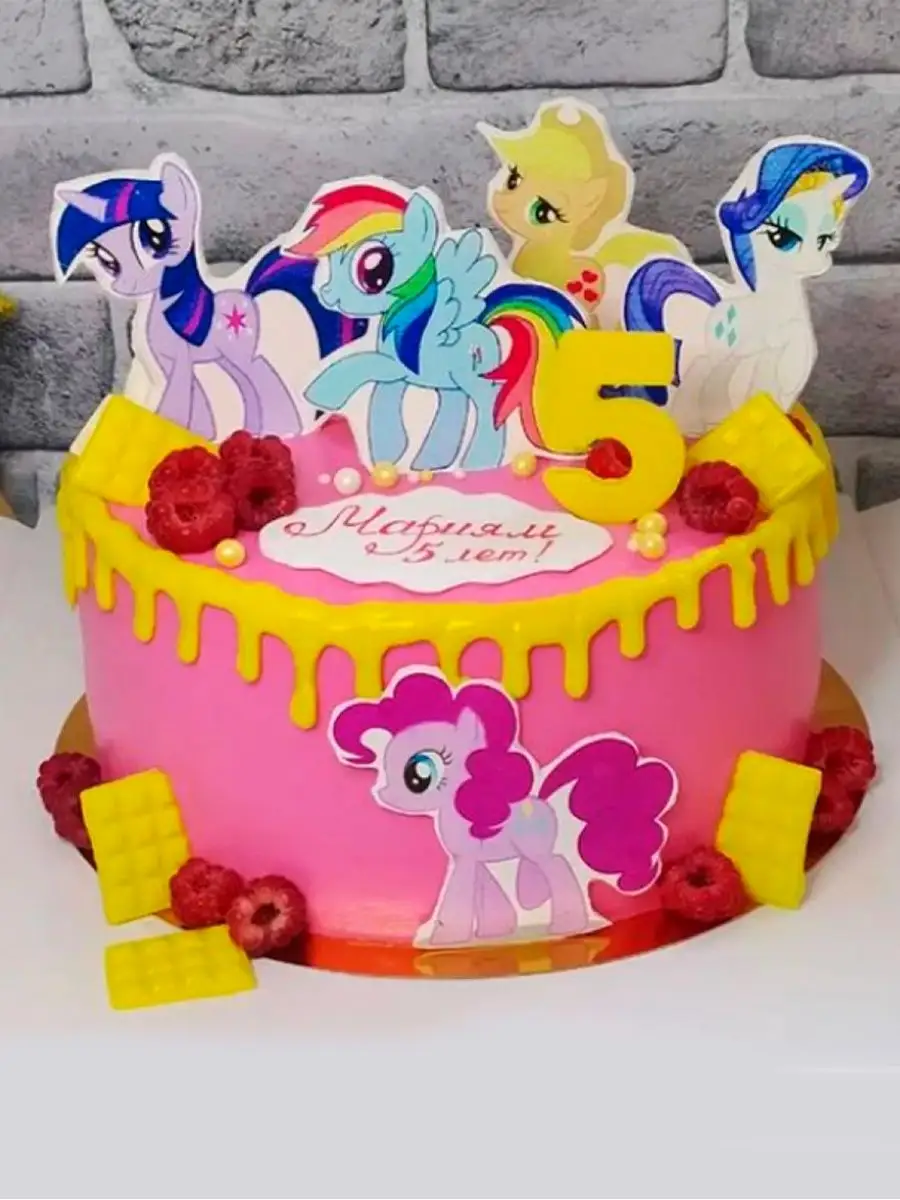 Вафельная печать на торт My Little Pony Понивиль Торт Мания 129433271  купить за 276 ₽ в интернет-магазине Wildberries