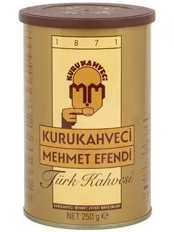 Турецкий молотый кофе 250 гр KURUKAHVECI MEHMET EFENDI 129834015 купить за 535 ₽ в интернет-магазине Wildberries