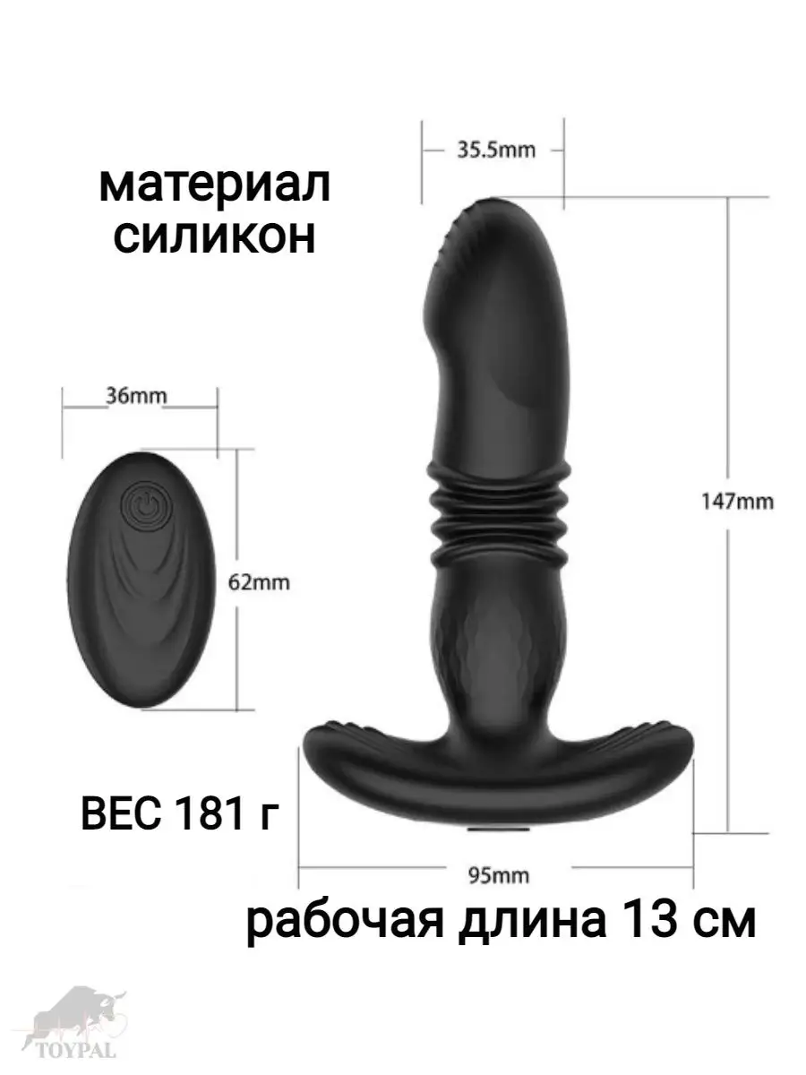 Анальная вибро пробка фрикционная 18+ ToyPal 130072392 купить за 1 834 ₽ в  интернет-магазине Wildberries