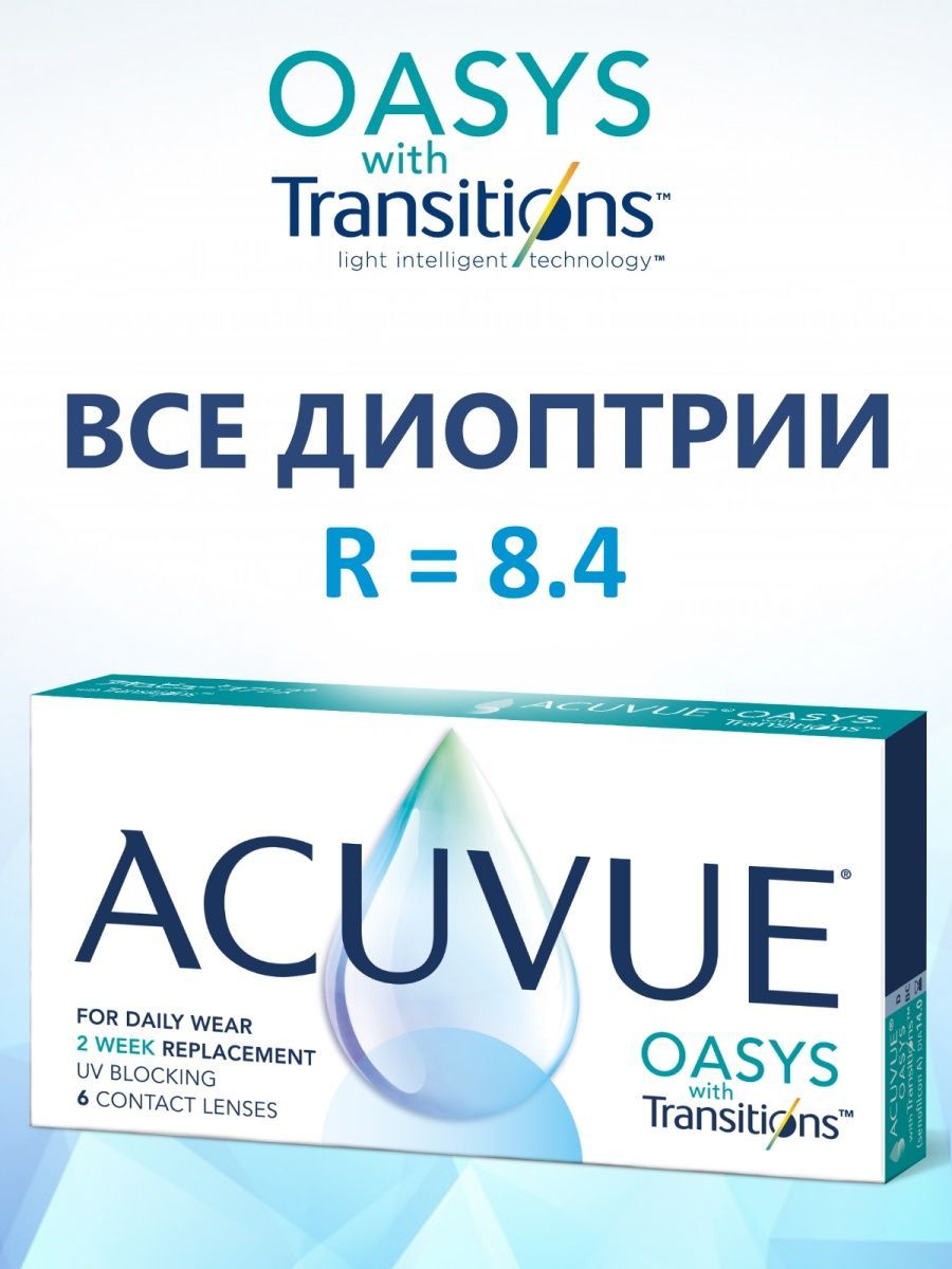 Линзы acuvue oasys with transitions