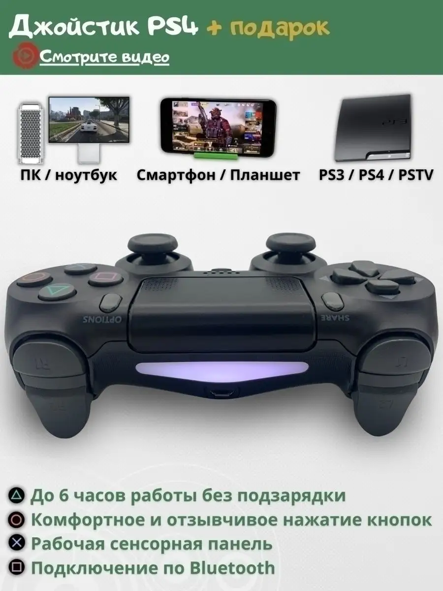 Геймпад Playstation Xbox Джойстик для телефона ПК Techno Maniac 130440183  купить за 2 369 ₽ в интернет-магазине Wildberries