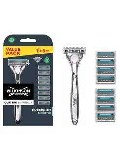 Quattro Titanium PRECISION Бритва мужская + 9 кассет Schick 130454019 купить за 1 448 ₽ в интернет-магазине Wildberries