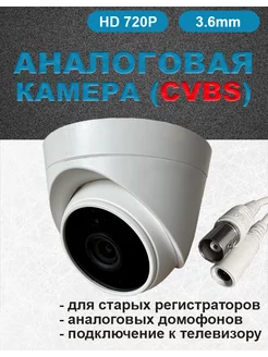 Внутренняя аналоговая CVBS камера видеонаблюдения HD 1Мп IIT 130593564 купить за 1 019 ₽ в интернет-магазине Wildberries