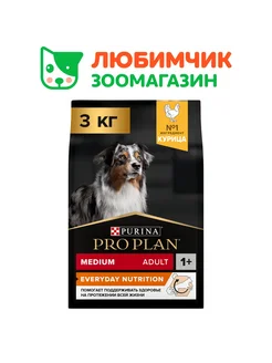 Корм для средних взрослых собак, курица 3кг PRO PLAN 130849679 купить за 1 383 ₽ в интернет-магазине Wildberries