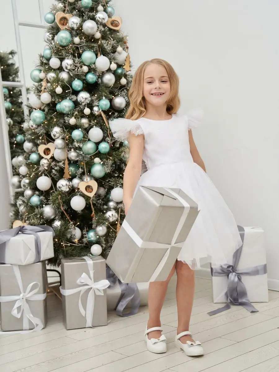 Детская одежда - новогодние платья снежинки