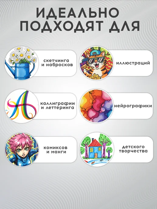 Prof-Press Маркеры для скетчинга и рисования, синий, фото 6