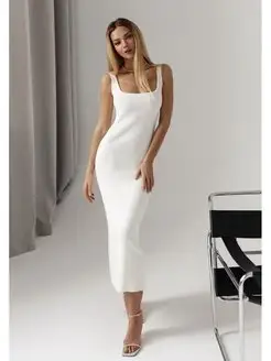 Трикотажное платье майка Kapsula 131187170 купить за 2 962 ₽ в интернет‑магазине Wildberries